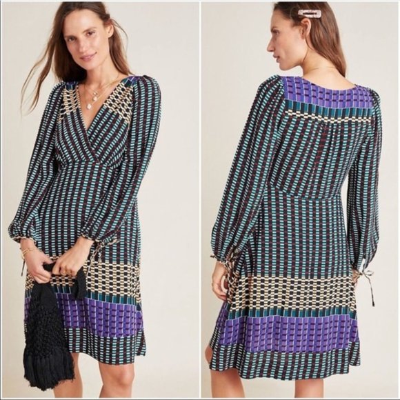 Anthropologie Dresses & Skirts - NWT Anthro Maeve Gianna Geometric Dress 12P